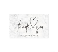 Tarjetas de agradecimiento hechas a mano con patrón de mármol, 30 unidades, elegantes notas de gratitud con letras brillantes para cumpleaños, baby shower, graduación, 5,4 x 9 cm