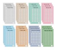 Tarjetas de Ahorro Dinero A6 en Español, 24 Piezas, 8 Retos para Ahorrar Dinero, Desafío de Ahorro de 2€, 5€, 10€, 20€, 50€, 52 Semanas y 100 Días