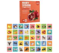 Tarjetas de Alto Contraste para recién Nacido | Tarjetas sensoriales para recién Nacido - y Negro | Estimulación sensorial Visual para la educación y el Desarrollo temprano