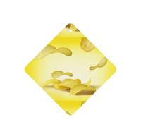 Tarjetas de ambientador de coche con impresión de papas fritas, 10 hojas colgantes perfumadas para coche