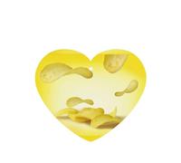 Tarjetas de ambientador de coche con impresión de papas fritas, 10 hojas colgantes perfumadas para coche