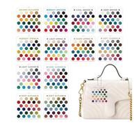 Tarjetas de análisis de color de temporada, juego de selección de paletas acrílicas portátiles con 12 unidades, guía personal para ajustar el de la tez | Ropa de vestir, maquillaje, sombra de