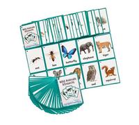 Tarjetas de Animales amigables Vocabulario Tarjetas didácticas de Animales para Que los niños pequeños desarrollen Habilidades lingüísticas a través de la estimulación Visual Tarjetas didácticas de