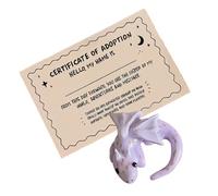 Tarjetas De Animales De Bolsillo,Figura AntiEstrés En Forma De Dragón | Figuras AntiEstrés | Para Adolescentes Adultos Empleados Viajes Reuniones De Trabajo Salas De Espera Negocios