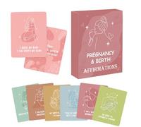 Tarjetas de apoyo para el parto, 50 herramientas conscientes, declaraciones diarias de bienestar empoderadoras, guía de práctica de bienestar, ayuda tranquila durante las fases de estrés prenatal