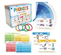 Tarjetas de aprendizaje de fonética para niños, herramienta educativa para aprender a leer, juego de aprendizaje de idiomas para niños y lectura en inglés