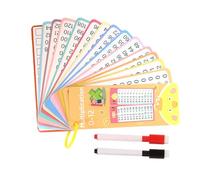 Tarjetas De Aprendizaje De Matemáticas: 2.76 X 7.09 Pulgadas Tarjetas Flash Matemáticas | Juego Adición Multiplicación División | Zarros Perforados Educativos De Doble Cara Borrables En Seco