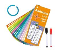 Tarjetas de Aprendizaje de matemáticas - Vibrant Counting Flash Deck, Kids Education | 2.76x7.09in Tarjetas de adición Duradera con imágenes Divertidas, recursos de enseñanza para tutoría Preescolar,