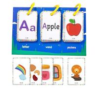 Tarjetas De Aprendizaje Del Alfabeto, Tarjetas De Reconocimiento De Letras, Juguete Portátil Para Niños Desarrollo Habilidades Escuela Hogar Viaje Edad 3-8 Años