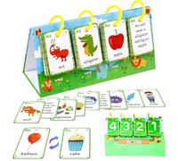 Tarjetas de aprendizaje interactivas para el idioma inglés Materiales de aprendizaje para la enseñanza de inglés y el estudio en casa Tarjetas educativas con estructura de papel