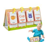 Tarjetas de aprendizaje para niños pequeños, tarjetas flash Word Toddler,96 piezas Juego de construcción de palabras educativas - Suministros de educación en casa Sensory para el aprendizaje temprano