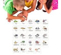 Tarjetas de aprendizaje para palabras comunes, tarjetas de aprendizaje para palabras visuales - 24 hojas de tarjetas educativas para leer palabras en voz alta - tarjetas de conciencia primarias de