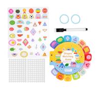 Tarjetas de Aprendizaje - Tarjetas Flash Para El Desarrollo De La Coordinación Ojo Mano - Formas Mapas De Asignación | Para Viajes En Casa Escuelas de Enseñanza en el Hogar Jardín de