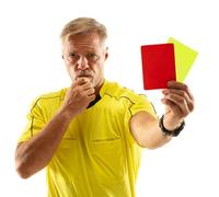 Tarjetas de árbitro - Tarjeta de árbitro deportivo, fútbol y fútbol | Kit de 2 piezas de accesorios de árbitro, tarjetas de penalización de fútbol, equipo de árbitro profesional, tarjetas de juego