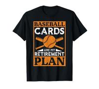 Tarjetas de béisbol son mi plan de jubilación Diseño Tarjeta de béisbol Camiseta
