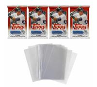 Tarjetas de béisbol Topps Series 2 2023, 4 paquetes sellados de fábrica (64 tarjetas en total) + 15 fundas de centavo | Paquete de tarjetas coleccionables de la MLB