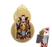 Tarjetas de bendición Tai Sui 2026 | Coleccionables de cobre chino dorado portátil | Tarjeta protectora del año del caballo Tai Sui | Para mujeres, adolescentes, padres, abuelos, esposos, hijos, hijas