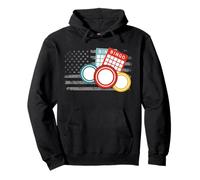 Tarjetas de bingo jugador de bingo con bandera de EE. UU Sudadera con Capucha