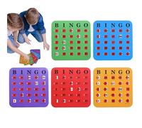Tarjetas De Bingo - Papel 17x17,4 Cm 200g | Tarjetas De Bingo Deslizantes| Suministros De Juego Reutilizables | Conjunto De Juego Familiar Portátil Para El Hogar, La Escuela, La Oficina, Viajes