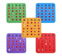 Tarjetas De Bingo - Tarjetas Lógicas De Diapositivas De Obturador Reutilizables De 5 Piezas, Juego Educativo | Bingo Con La Yemaa Del Dedo Para Reuniones De Oficina Escolar, Viajes, Acampadas, Oficina
