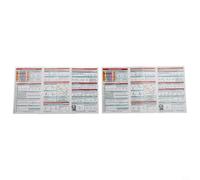 Tarjetas de bolsillo ACLS Rhythm en tamaño de bolsillo con diseño horizontal y vertical para una referencia rápida de condiciones complejas de ECG