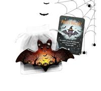 Tarjetas de bolsillo de Halloween - Bonitas tarjetas cómodas, fantasma, murciélago, muerte, dios, recuerdo motivacional para Halloween, viajes, trabajo, reuniones, estudiantes, graduados