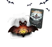 Tarjetas de bolsillo de Halloween | Tarjeta portátil | Recuerdo inspirador reconfortante fantasma murciélago muerte Dios para Halloween, viajes, adultos, niños, adolescentes