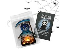 Tarjetas de Bolsillo de Halloween - Tarjetas motivacionales de Vacaciones | Fantasma murciélago Muerte Dios Inspirador Recuerdo para graduados, Equipo incentivos, Adultos, colegas, Estudiantes