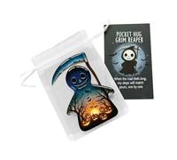 Tarjetas de bolsillo de Halloween - tokens de bendición inspiradores para la motivación | Acrílico con compañero de bolsillo de papel recubierto con palabras de apoyo para el estudio de la fiesta