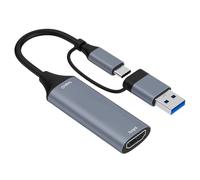 Tarjetas de captura de vídeo USB convertidor digital USB + tipo C para HDTV Video Data Record Dispositivo para PC portátil PC PC Juego Cable