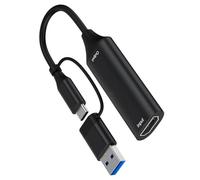 Tarjetas de captura de vídeo USB convertidor digital USB + tipo C para HDTV Video Data Record Dispositivo para PC portátil PC PC Juego Cable