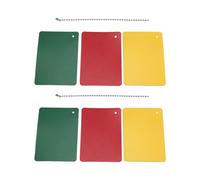 Tarjetas de castigo de árbitro, accesorios de juego de arbitraje, tarjetas de advertencia rojas, amarillas, verdes, para juegos de competición, entretenimiento, campo de juegos