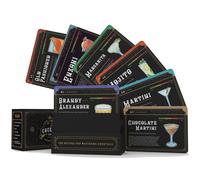 Tarjetas de cctel: 100 recetas de ccteles para dominar los ccteles en forma de tarjetas de camarero con instrucciones de cctel y instrucciones de