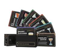 Tarjetas de cóctel, 100 recetas de bebidas mixtas, instrucciones en de tarjeta flash, suministros de camarero, instrucciones de cóctel e instrucciones en video, domina el arte
