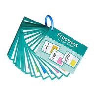 Tarjetas de conceptos de fracciones matemáticas | Recurso educativo práctico para actividades en el aula, práctica en casa, tarjetas de enseñanza de matemáticas STEM