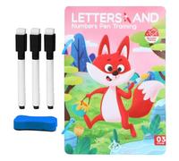 Tarjetas De Control De Lápiz, Que Se Limpian Con Un Paño, 21x12,5x3 Cm, Tarjetas De Rastreo Reutilizables, Actividades De Aprendizaje Preescolar, Práctica De Escritura A Mano, Para Niños En Edad Prees