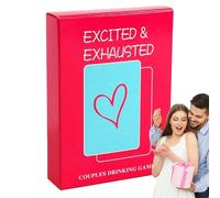 Tarjetas de conversación para parejas | Juego de juguetes de exploración de relaciones, divertido, travieso, romántico, juguetón, inolvidable, regalo de fiesta para amantes de la noche, actividades de
