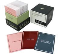 Tarjetas de cuentos, 150 tarjetas Life Tales Life Story Edition | Tarjetas de conversación familiar | Divertidas tarjetas de entrevista de cuentos de vida familiar | para mejorar relaciones saludables