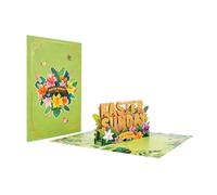 Tarjetas de cumpleaños 3D - Spring Egg Bunny, Keepsake Card with Design, Message Card with sentiment, Greeting Accessory, high-quality foldable material, Heartfelt Note for Teachers, friends, family