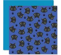Tarjetas de cumpleaños de gato para mujeres, hombres, niños y niñas, dibujos animados de gato negro, tarjeta de feliz cumpleaños para hijo, hija, hermano, hermana, nieto, nieta, tío, tía, primo,