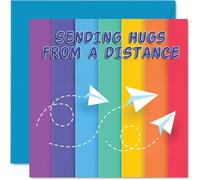 Tarjetas de cumpleaños de larga distancia para hombres y mujeres, diseño de arco iris, tarjeta de feliz cumpleaños para mamá, papá, hermano, hermana, tía, tío, amigo, tarjetas de felicitación de