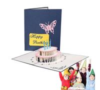 Tarjetas de cumpleaños desplegables - Divertidas tarjetas de cumpleaños de pastel | Único y lindo cumpleaños para familiares, amigos y amantes. Crea recuerdos duraderos: despliega para mostrar tu amor