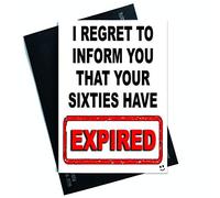 Tarjetas de cumpleaños divertidas tarjetas de felicitación tarjetas de felicitación banter humor tarjeta para hija para hijo sobrino sobrina sesenta han caducado broma PC498