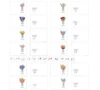 Tarjetas De Cumpleaños Florales - Mensajes Edificantes Para La Curación, Tarjetas De Felicitación Sentimentales | Colección De Tarjetas Sanar, Vibraciones Positivas Para La Recuperación, Regalos P