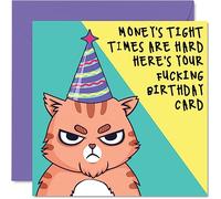 Tarjetas de cumpleaños groseras para hombres y mujeres, cumpleaños "Appy Effin", tarjeta de feliz cumpleaños para papá, mamá, hermano, hermana, hijo, hija, mejor amigo, compañero de trabajo, 145 mm x 145 mm, divertidas tarjetas de felicitación de cumpleaños de bromas