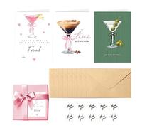 Tarjetas de cumpleaños para mujer, con sobres, postal en , tarjeta de nota clásica para hermana, esposa, mamá, mujer, hija, hogar, oficina, , boda