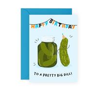 Tarjetas de cumpleaños para mujeres y hombres, "You're a Pretty Big Dill", divertidos regalos de felicitación para él, ella, esposa, marido, novio, novia, amigos, pareja, bromas divertidas, viene con