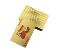 Tarjetas de de lámina dorada, juego de | Gold Foil Poker Desktop Game | impermeables estándar para actividades corporativas, recuerdos de boda