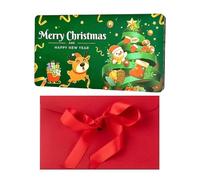 Tarjetas de dinero en efectivo de Navidad - Saludo festivo para regalar | Soporte festivo de 6 ranuras con clip creativo y sobre decorativo para celebración de fiesta e intercambio de temporada