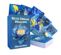 Tarjetas de Dream Blue - Baraja de Tarot de 80 Cartas para Principiantes | Guía Espiritual y Lecturas Diarias